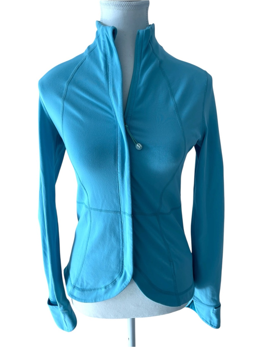 Lululemon Athletica Turquoise Fitted Zip Jacket Size 4